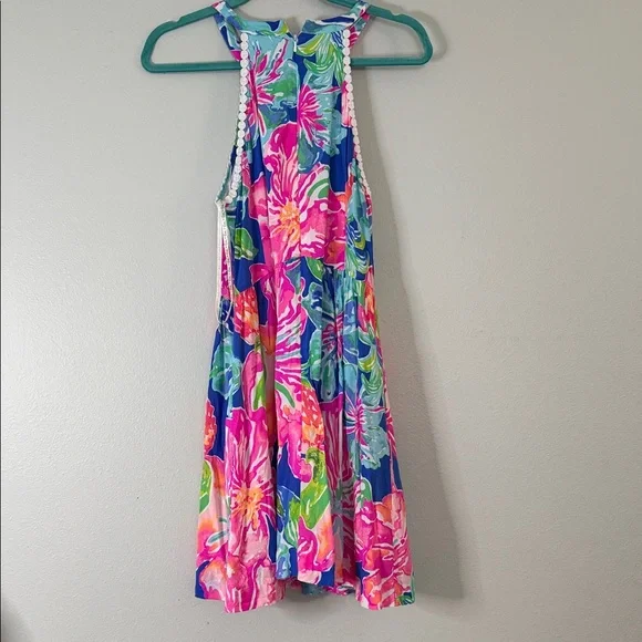 Lilly Pulitzer Floral Sleeveless Dress with crochet Detail - Picture 4 of 12
